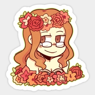 Evergreen Flower Crown sticker Sticker